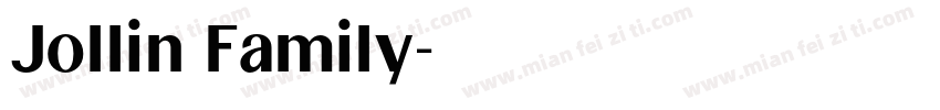 Jollin Family字体转换